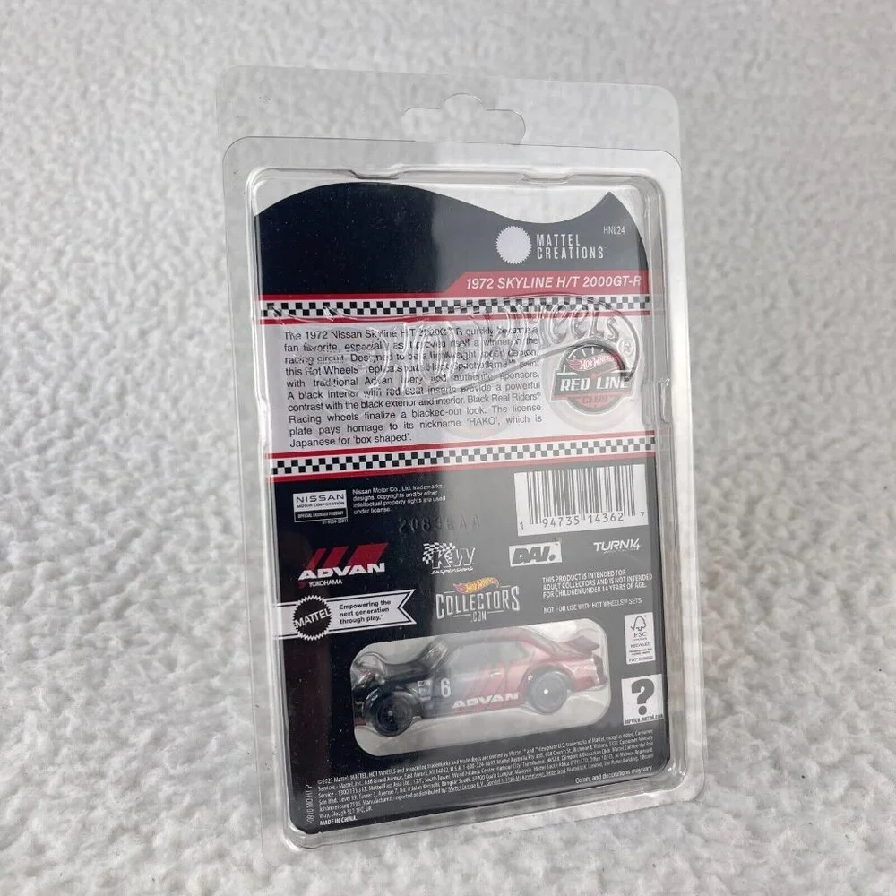 2024 Hot Wheels RLC 1972 Skyline H/T 2000GT-R ADVAN Collectible‎ Toy Car